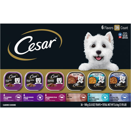 Cesar® Classics Home Delights Adult Wet Dog Food - Loaf & Chunks in Gravy, 36 Count