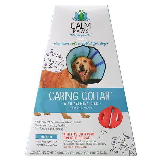 Calm Paws Behavior Support&trade; Caring Dog Collar with Calming Gel Patch Small