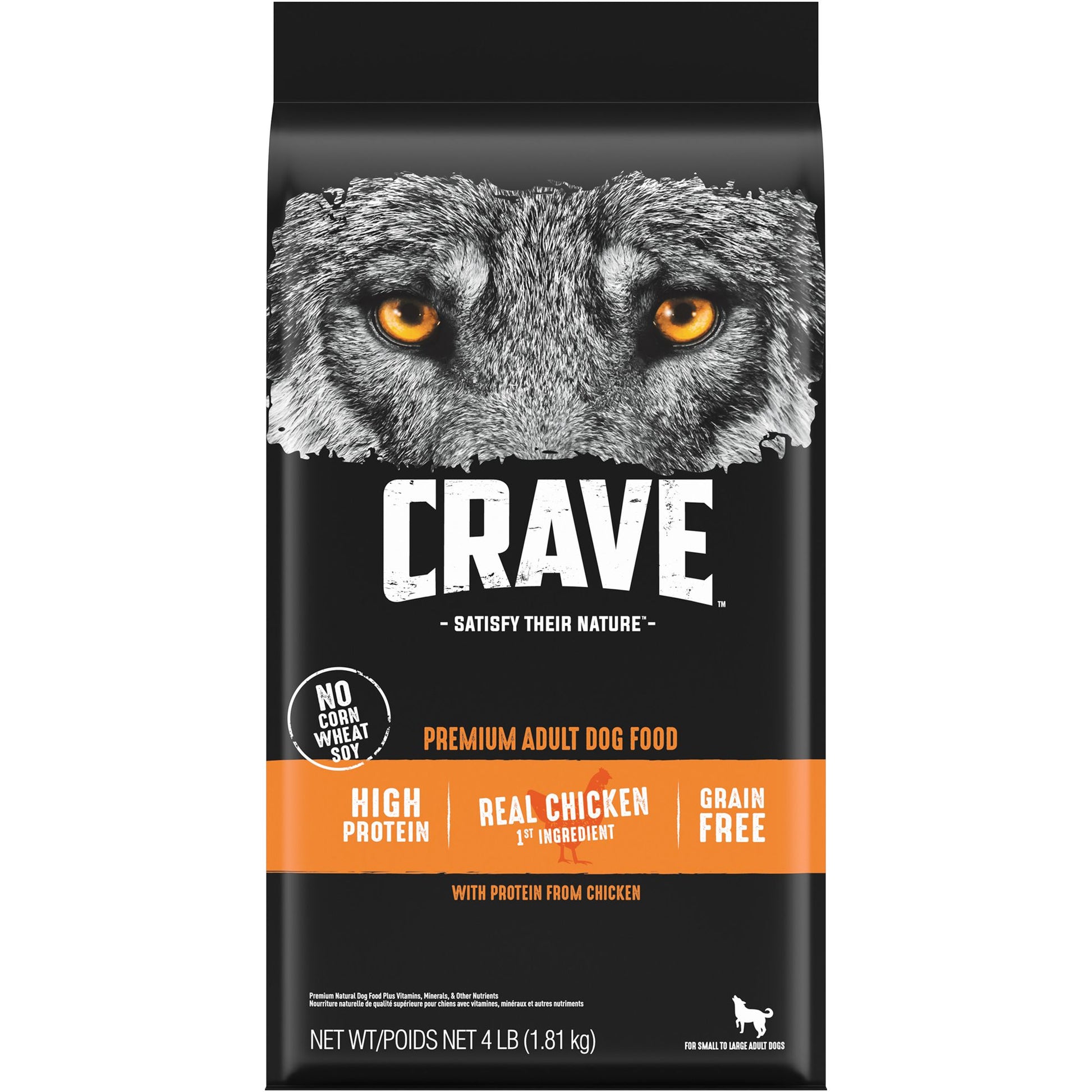 CRAVE&trade; High Protein Adult Dry Dog Food - Grain Free, Chicken 22 Lb