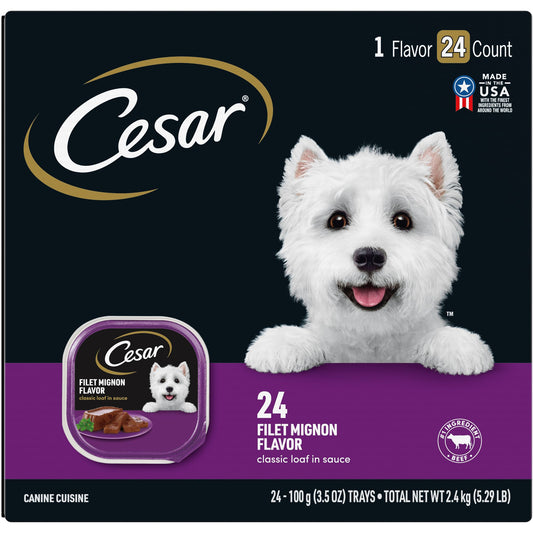 Cesar® Classics Adult Wet Dog Food - Loaf, 24 Count