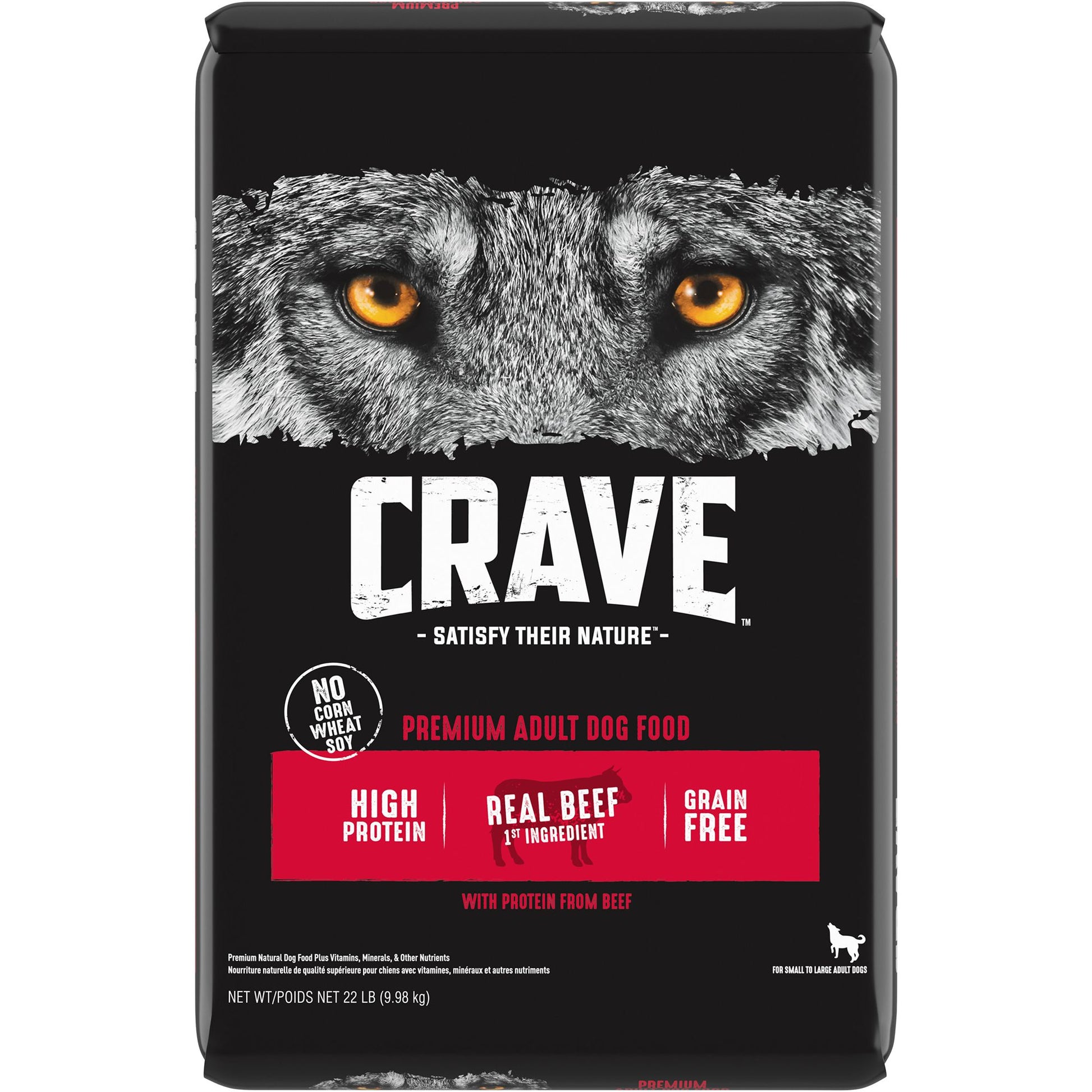 CRAVE&trade; High Protein Adult Dry Dog Food - Grain Free, Beef 4 Lb