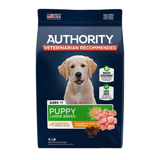 Authority® Everyday Health Large Breed Puppy Dry Dog Food - Chicken & Rice 34 Lb