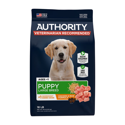 Authority® Everyday Health Large Breed Puppy Dry Dog Food - Chicken & Rice 18 Lb
