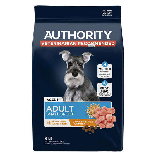 Authority® Everyday Health Small Breed Adult Dry Dog Food - Chicken & Rice 18 Lb