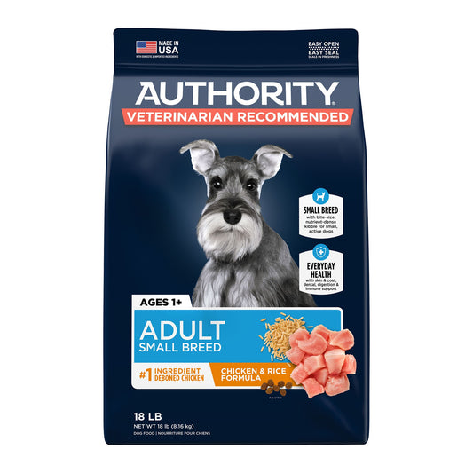 Authority® Everyday Health Small Breed Adult Dry Dog Food - Chicken & Rice 34 Lb