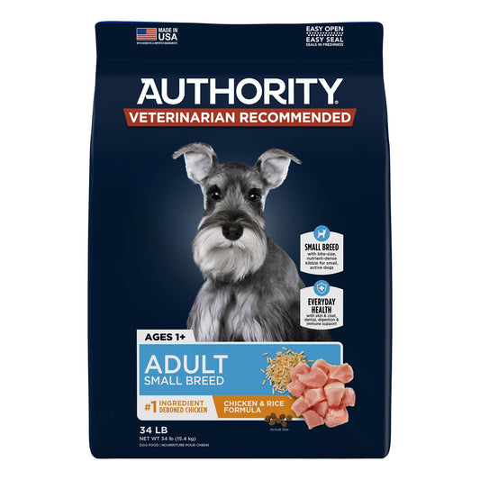 Authority® Everyday Health Small Breed Adult Dry Dog Food - Chicken & Rice 6 Lb