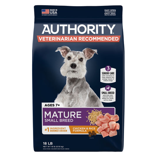 Authority® Everyday Health Small Breed Senior 7+ Dry Dog Food - Chicken & Rice 6 Lb