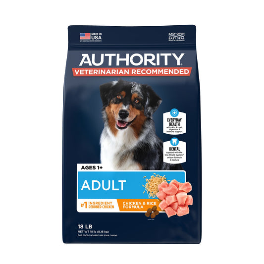 Authority® Everyday Health Adult Dry Dog Food - Chicken & Rice 18 Lb