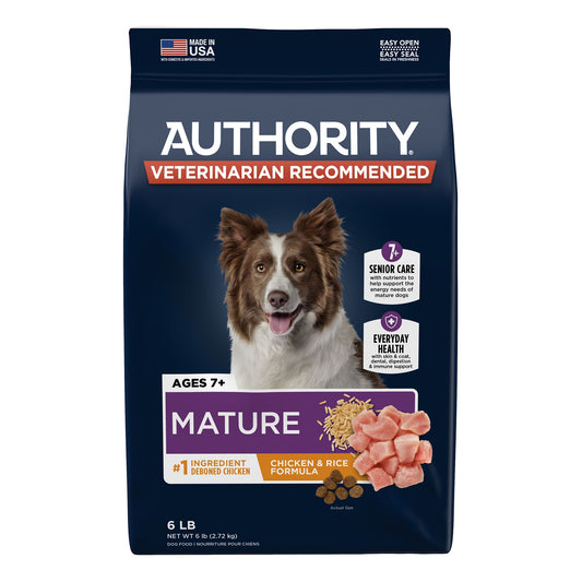 Authority® Everyday Health Senior 7+ Dry Dog Food - Chicken & Rice 34 Lb