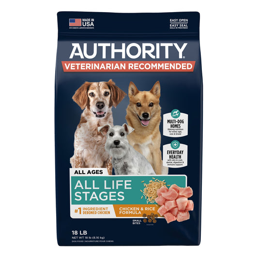 Authority® Everyday Health All Life Stages Dry Dog Food - Chicken & Rice 34 Lb