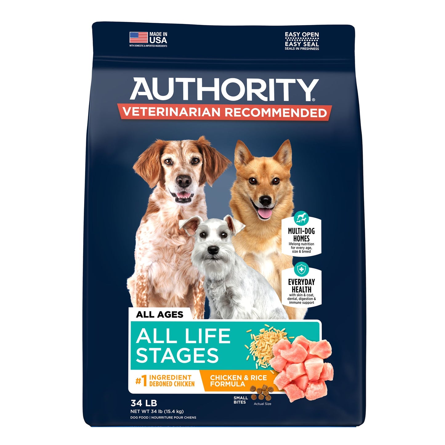 Authority® Everyday Health All Life Stages Dry Dog Food - Chicken & Rice 6 Lb