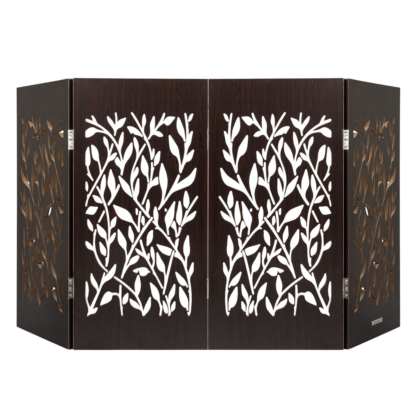 Cardinal Gates Decorative Walnet Vines Freestanding Pet Gate