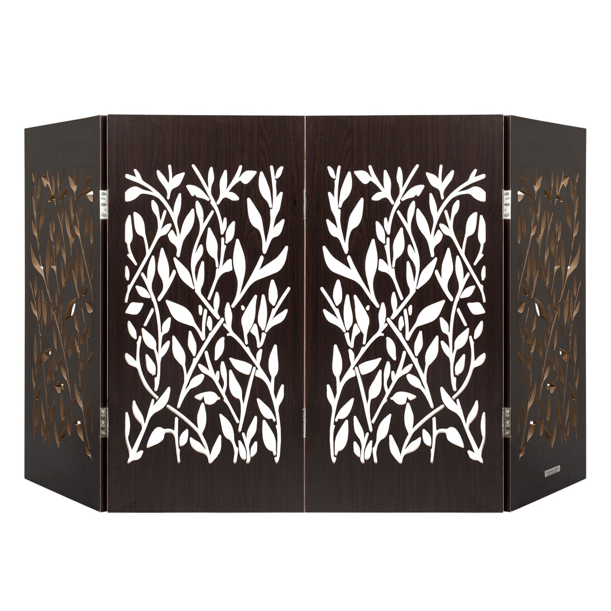 Cardinal Gates Decorative Walnet Vines Freestanding Pet Gate
