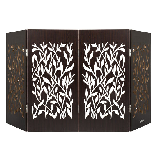 Cardinal Gates Decorative Walnet Vines Freestanding Pet Gate