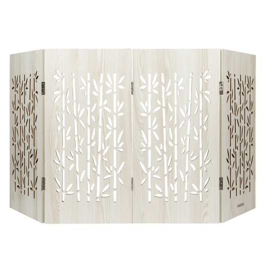 Cardinal Gates Decorative Aspen Bamboo Freestanding Pet Gate