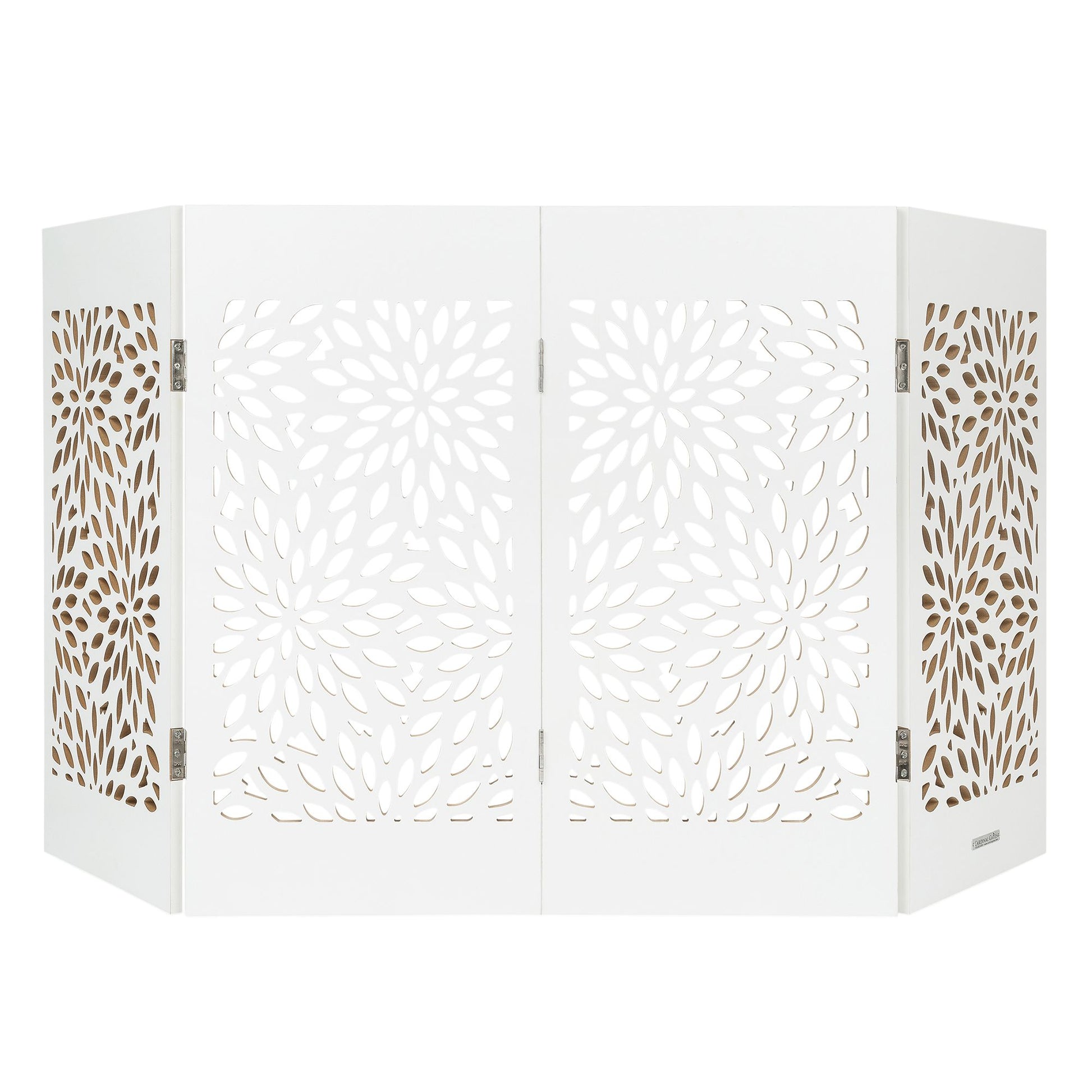 Cardinal Gates Decorative White Starburst Freestanding Pet Gate