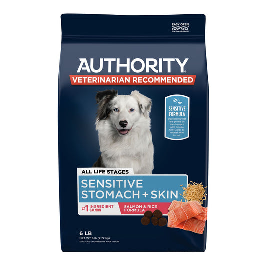 Authority® Sensitive Stomach & Skin All Life Stages Dry Dog Food - Salmon & Rice 45 Lb