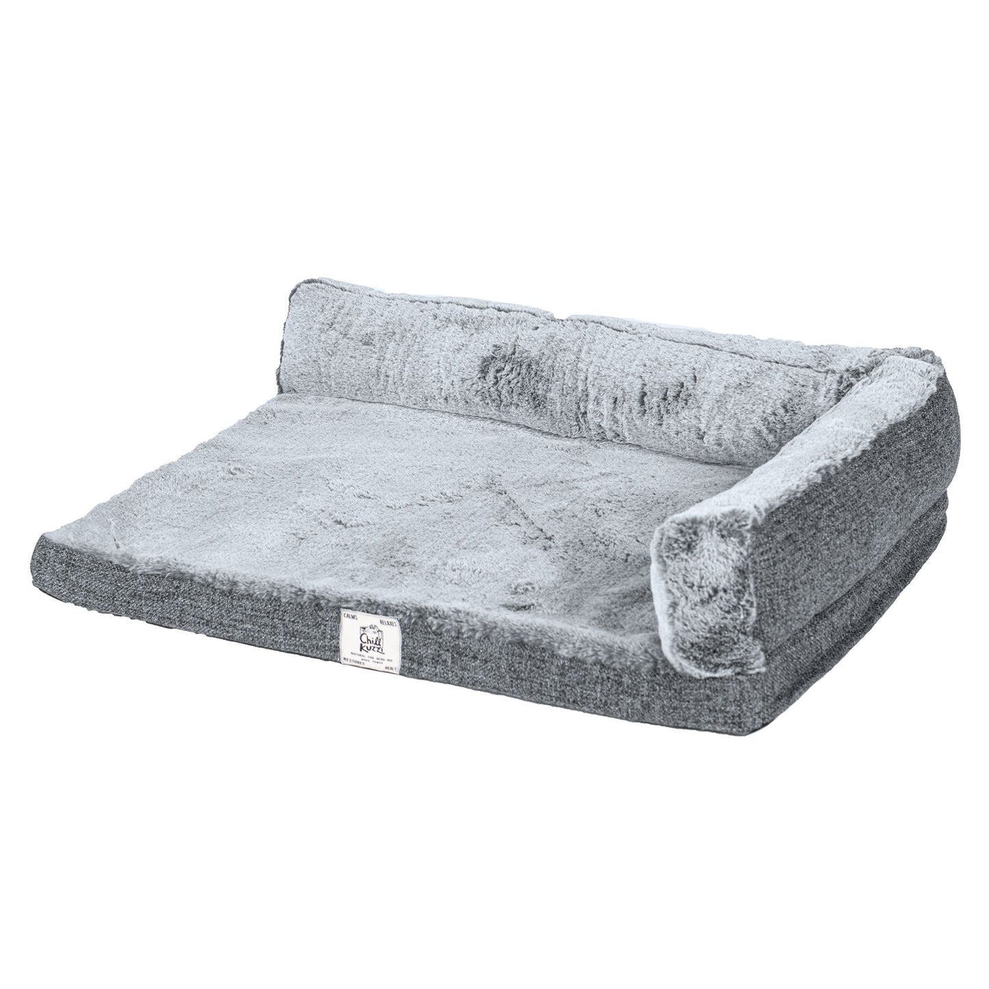 Chill Kuzzi Dual Bolster Crate Pad 18"L x 29"W x 6"H