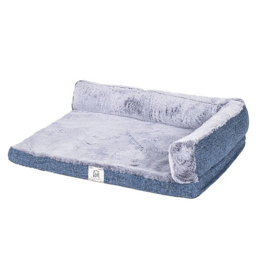 Chill Kuzzi Dual Bolster Crate Pad 17"L x 23"W x 6"H