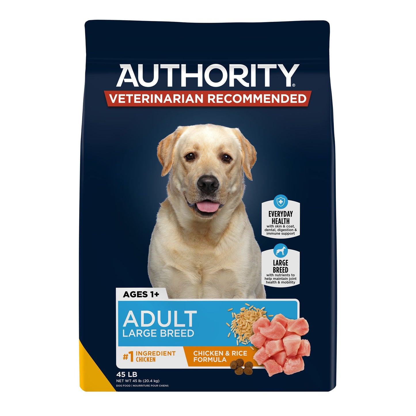 Authority® Everyday Health Large Breed Adult Dry Dog Food - Chicken & Rice 34 Lb