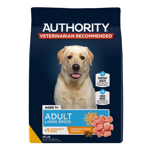 Authority® Everyday Health Large Breed Adult Dry Dog Food - Chicken & Rice 34 Lb