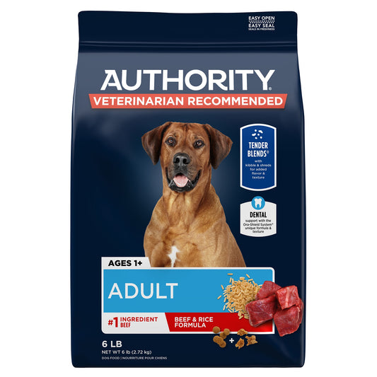 Authority Everyday Health Tender Blends Adult Dry Dog Food - Beef & Rice 34 Lb