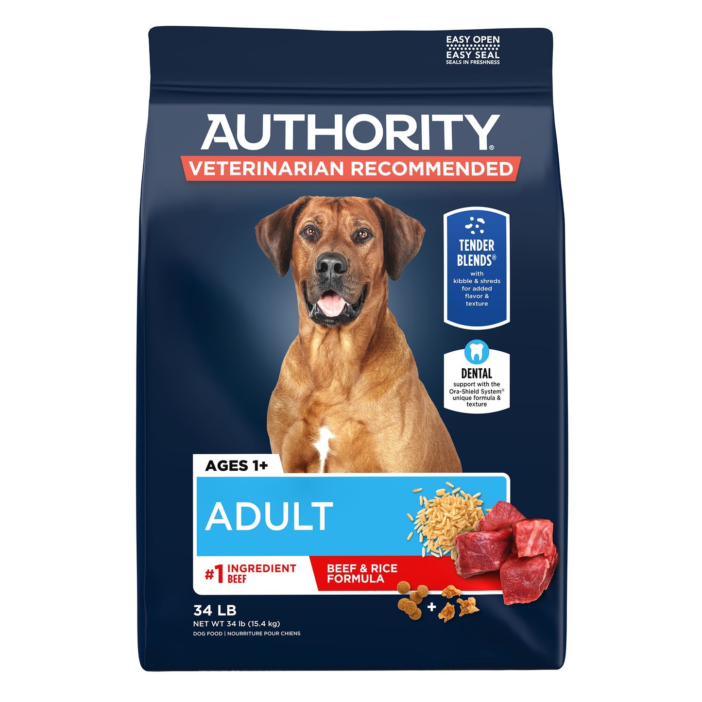 Authority Everyday Health Tender Blends Adult Dry Dog Food - Beef & Rice 6 Lb