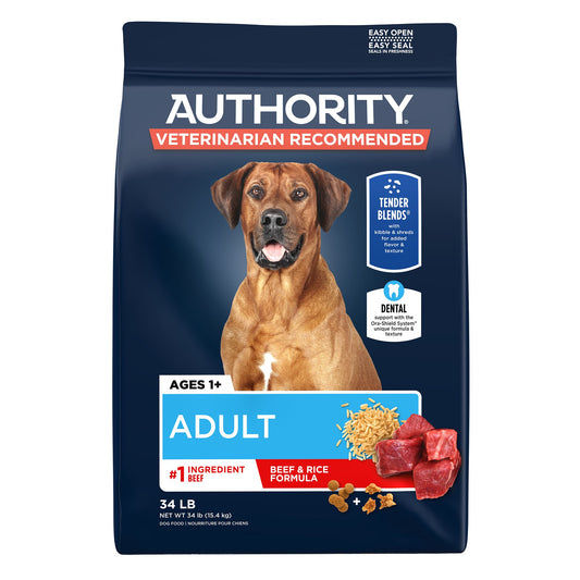 Authority Everyday Health Tender Blends Adult Dry Dog Food - Beef & Rice 6 Lb