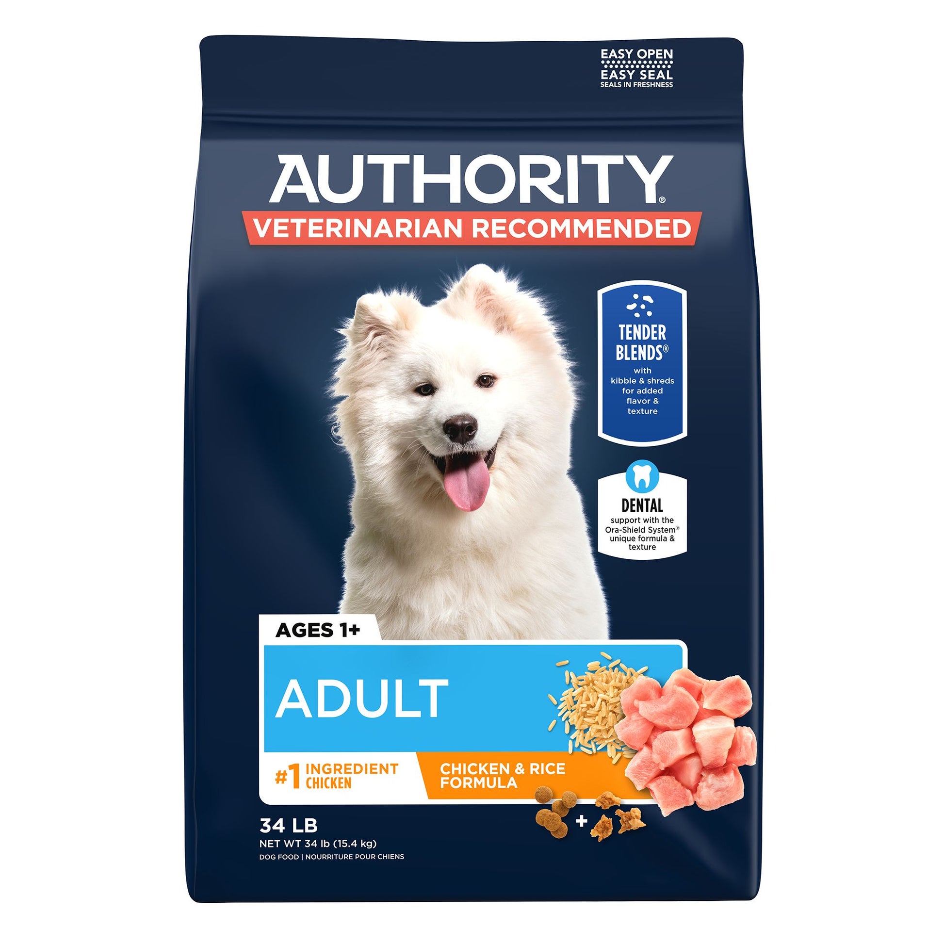 Authority Everyday Health Tender Blends Adult Dry Dog Food - Chicken & Rice 6 Lb