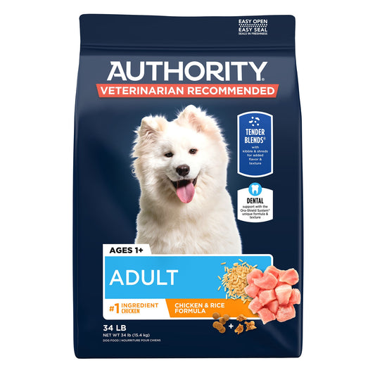 Authority Everyday Health Tender Blends Adult Dry Dog Food - Chicken & Rice 6 Lb
