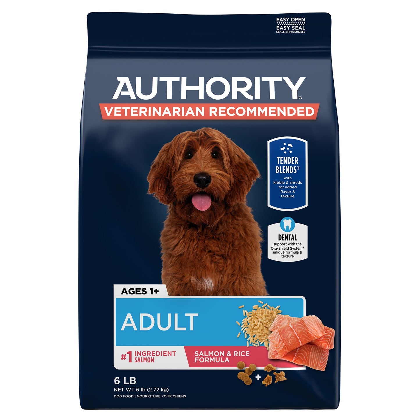 Authority Everyday Health Tender Blends Adult Dry Dog Food - Salmon & Rice 34 Lb
