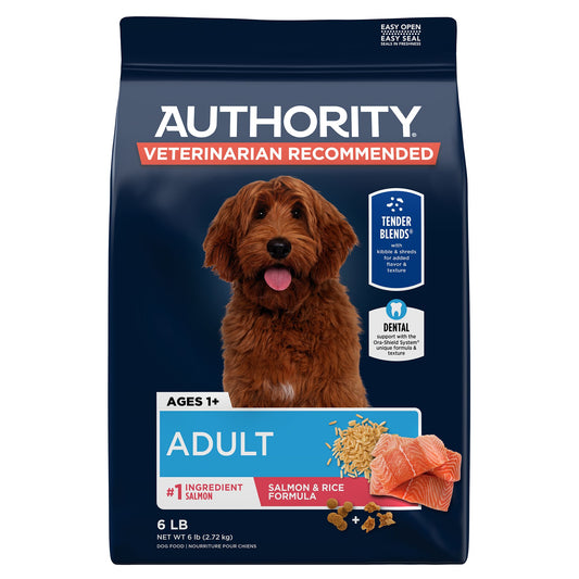 Authority Everyday Health Tender Blends Adult Dry Dog Food - Salmon & Rice 34 Lb
