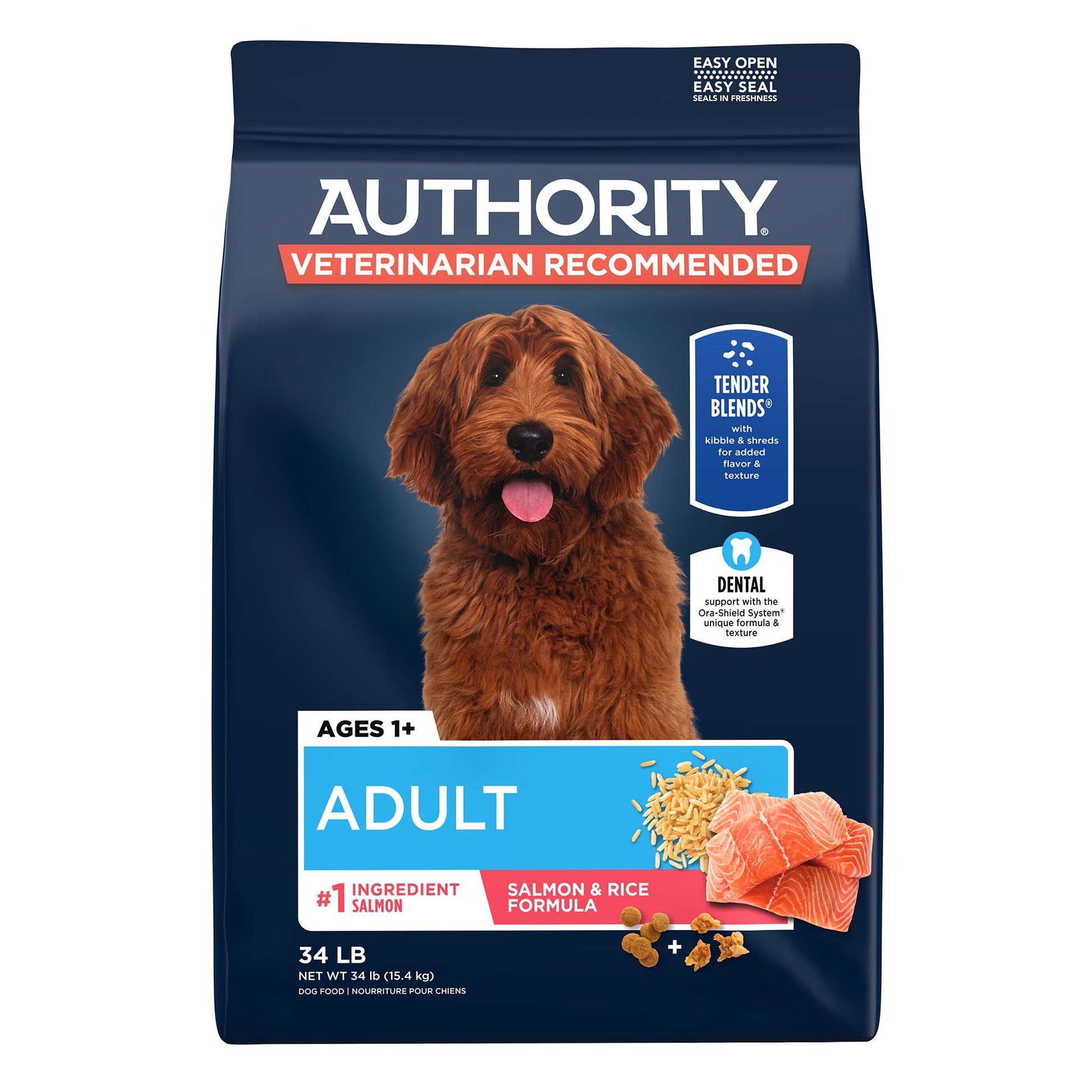 Authority Everyday Health Tender Blends Adult Dry Dog Food - Salmon & Rice 6 Lb