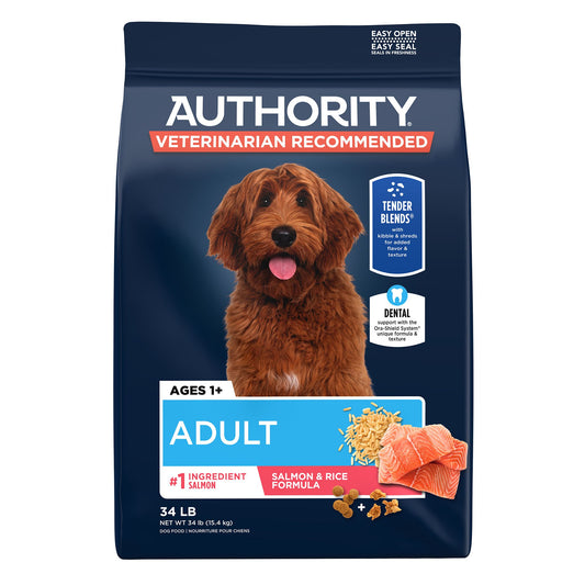 Authority Everyday Health Tender Blends Adult Dry Dog Food - Salmon & Rice 6 Lb