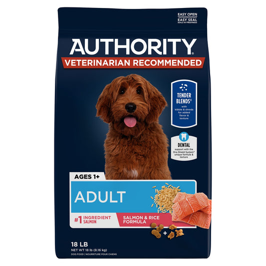 Authority Everyday Health Tender Blends Adult Dry Dog Food - Salmon & Rice 18 Lb