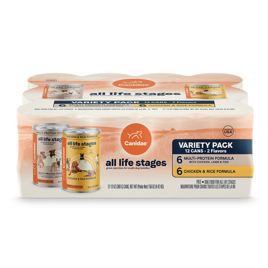 Canidae All Life Stages Variety Pack All Life Stage Wet Dog Food - Multi-Protein & Chicken, 12 Count