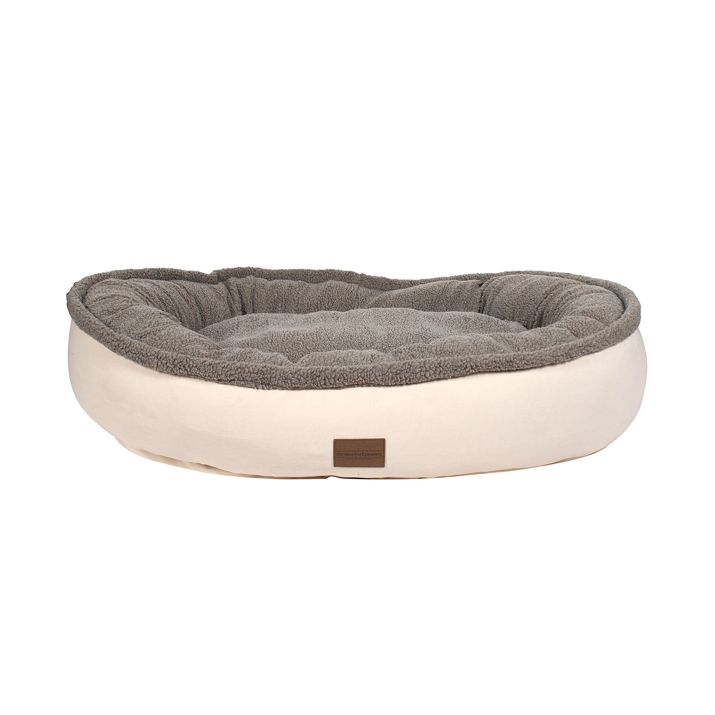 Carolina Pet Company Microfiber & Tipped Berber Comfy Cup Dog Bed Large