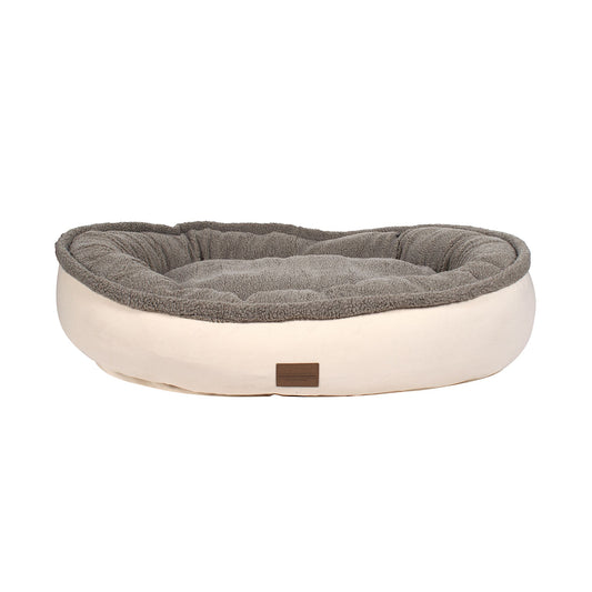 Carolina Pet Company Microfiber & Tipped Berber Comfy Cup Dog Bed Large