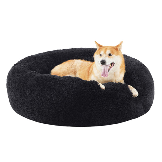 Bedsure® Calming Dog Bed-Fluffy Plush Faux Fur Anti-Slip Donut Dog & Cat Bed Small Plus