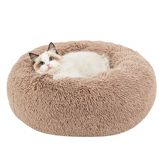Bedsure® Calming Dog Bed-Fluffy Plush Faux Fur Anti-Slip Donut Dog & Cat Bed X Small