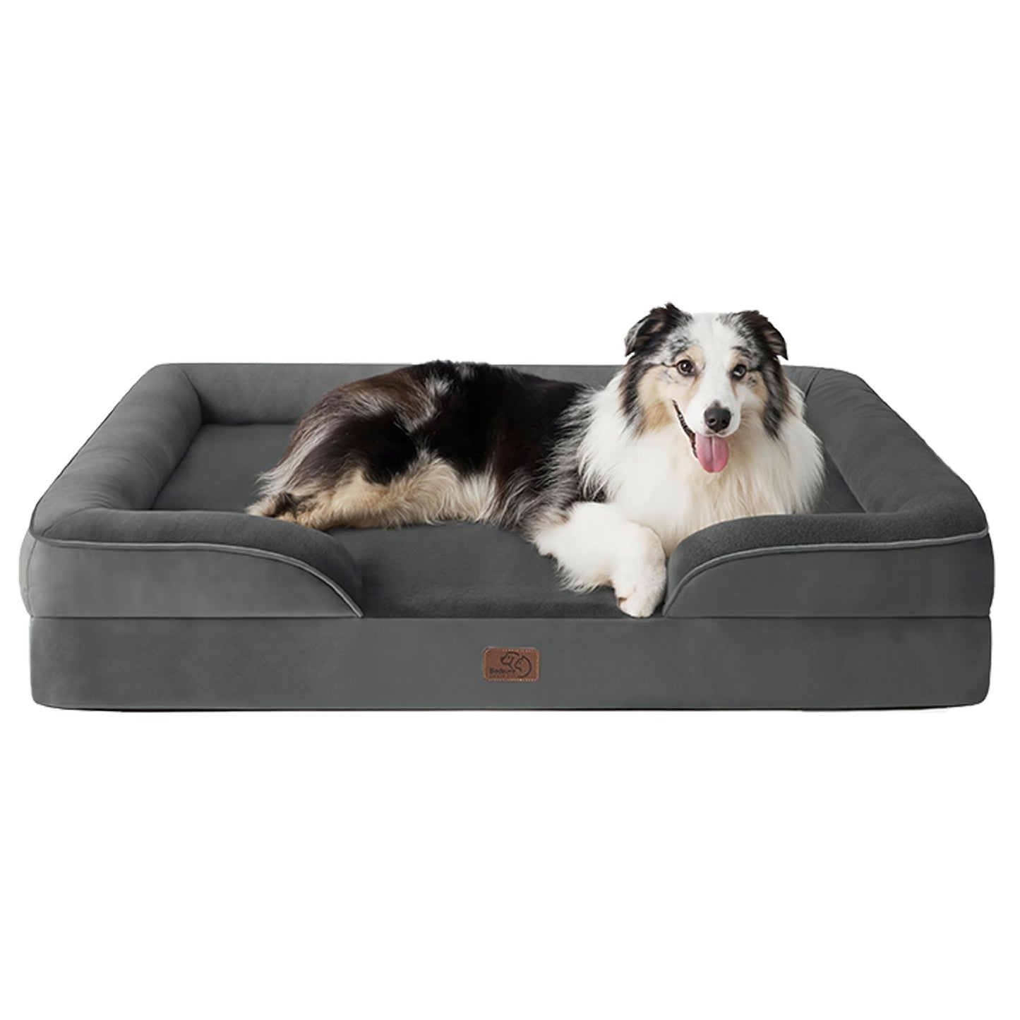 Bedsure® Orthopedic Bolster Dog Sofa Bed, Washable Large Dog Bed Waterproof Small