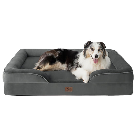 Bedsure® Orthopedic Bolster Dog Sofa Bed, Washable Large Dog Bed Waterproof Small
