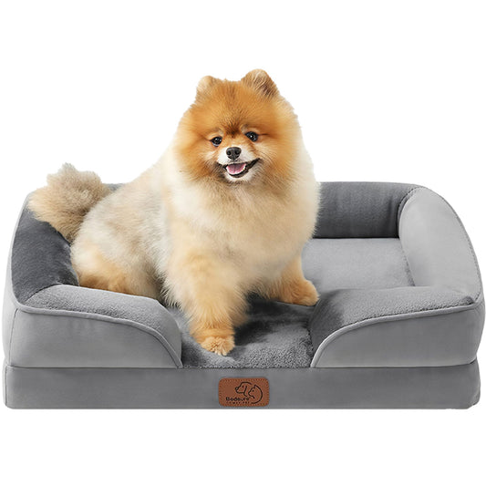 Bedsure® Orthopedic Bolster Dog Sofa Bed, Washable Large Dog Bed Waterproof Large Plus
