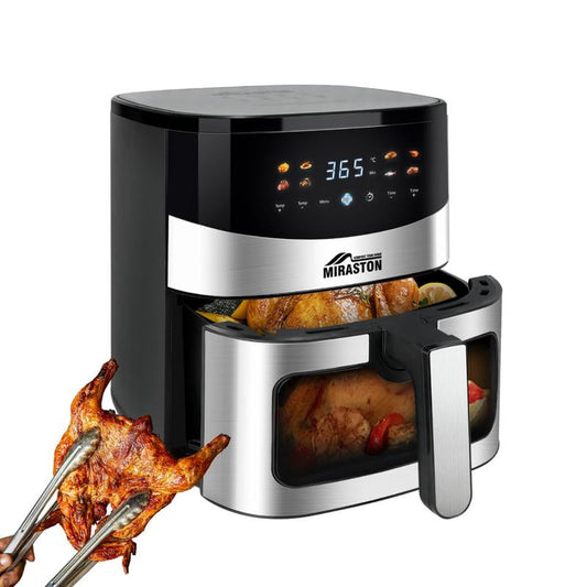 6.5QT Family-Sized Air Fryer, Digital Air Fryer with Visible Window, 8 Cooking Presets, Nontoxic, Dishwasher-Safe Basket, 1400W