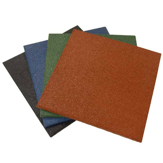 Rubber-Cal 20-in W x 20-in L x 1-in T Interlocking Rubber Gym Floor Tile ( 64-sq ft ) 24 -Pack