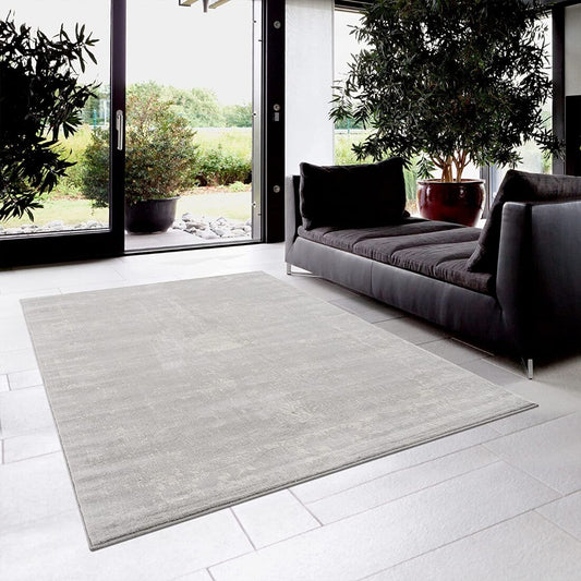 HomeRoots 8 x 11 (ft) Grey Rectangular Indoor Abstract Area rug
