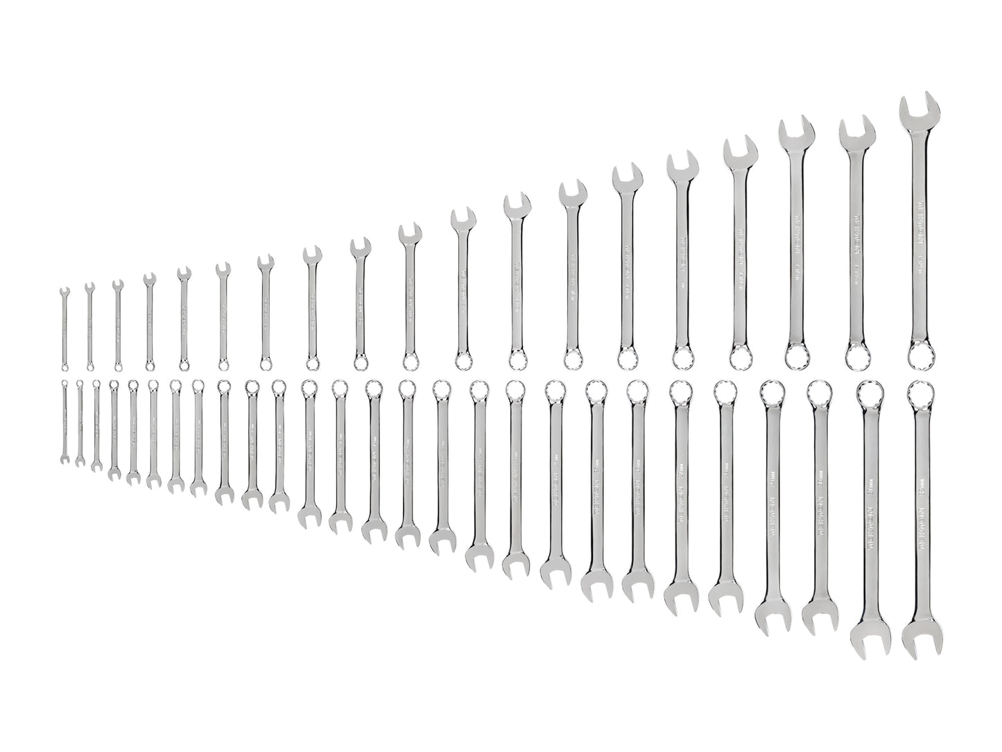 TEKTON 46-Piece Set 12-point (Sae) and Metric Standard Combination Wrench WCB90301