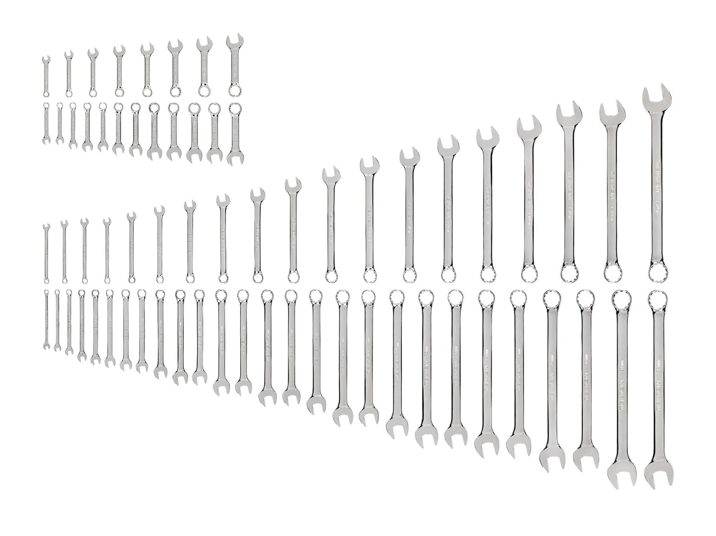 TEKTON 66-Piece Set 12-point (Sae) and Metric Standard Combination Wrench WCB90902