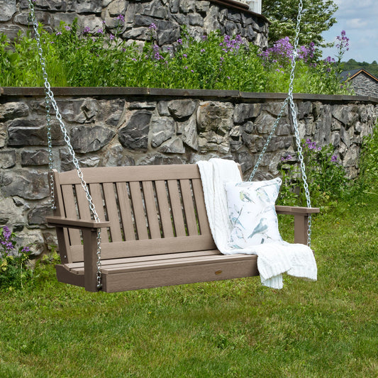 highwood The Lehigh 2 -person Woodland Brown Recycled plastic Outdoor Swing