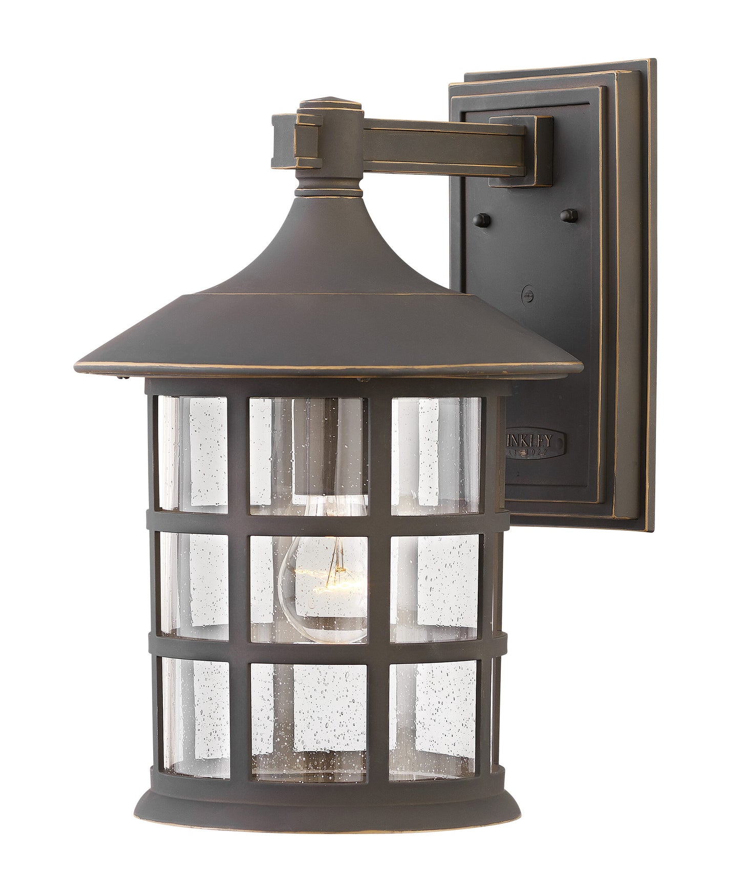 Hinkley Freeport 1 -Light 15.25-in H Oil-rubbed Bronze Hardwired Integrated LED Outdoor Wall Light